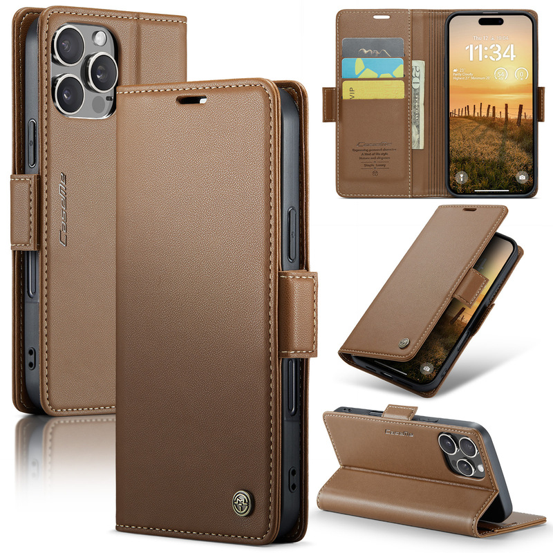 Suitable for the New Iphone16 Anti-Theft Mobile Phone Case Samsung A55 Mobile Phone Leather Case Card Z Fold6 Protective Cover