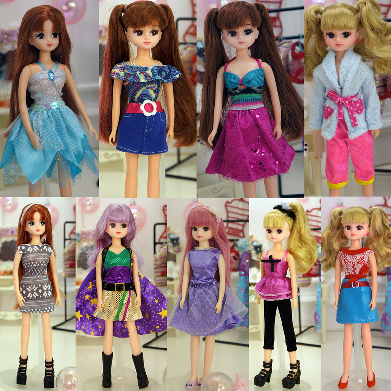 Small cloth AZONE Lijia LICCA Jesse Wu Necci Five doll clothing 6 points baby clothes Lijia clothes Small cloth AZONE Lijia LICCA Jesse Wu Necci Five doll clothing 6 points baby clothes Lijia clothes