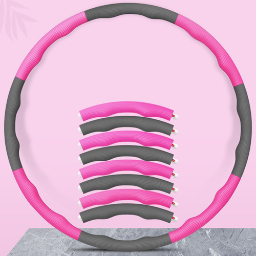 Hula hoop with detachable foam sponge, adjustable size, weighted fitness equipment for massage, factory direct supply