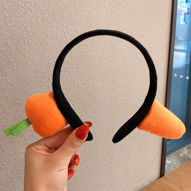 インターネット有名人のかわいいヘッドバンド、パーソナライズされたかわいくて面白いニンジンヘッドバンド、クリエイティブな頭を着た塩辛いヘアピンヘッドバンド卸売|undefined