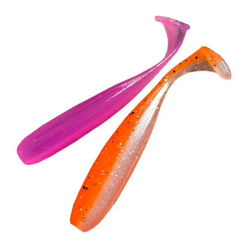 New Gold Gobie T-Tail Lure for Gobie and Pike, Soft Worm with Slightly Rooted Small T-Tail