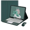 Dark night green + round touch keyboard + dual-mode mouse