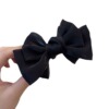 Cute hairgrip with bow, crab pin, hair accessory, simple and elegant design, 2023, internet celebrity