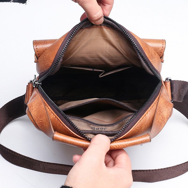 Solo bolso de hombro bolso de los hombres bolso retro de los hombres documento bolsa de mensajero de gran capacidad nuevo bolso casual bolso de moda casual