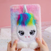 Cartoon plush laptop, cute children's notebook, book, new collection, unicorn, big eyes