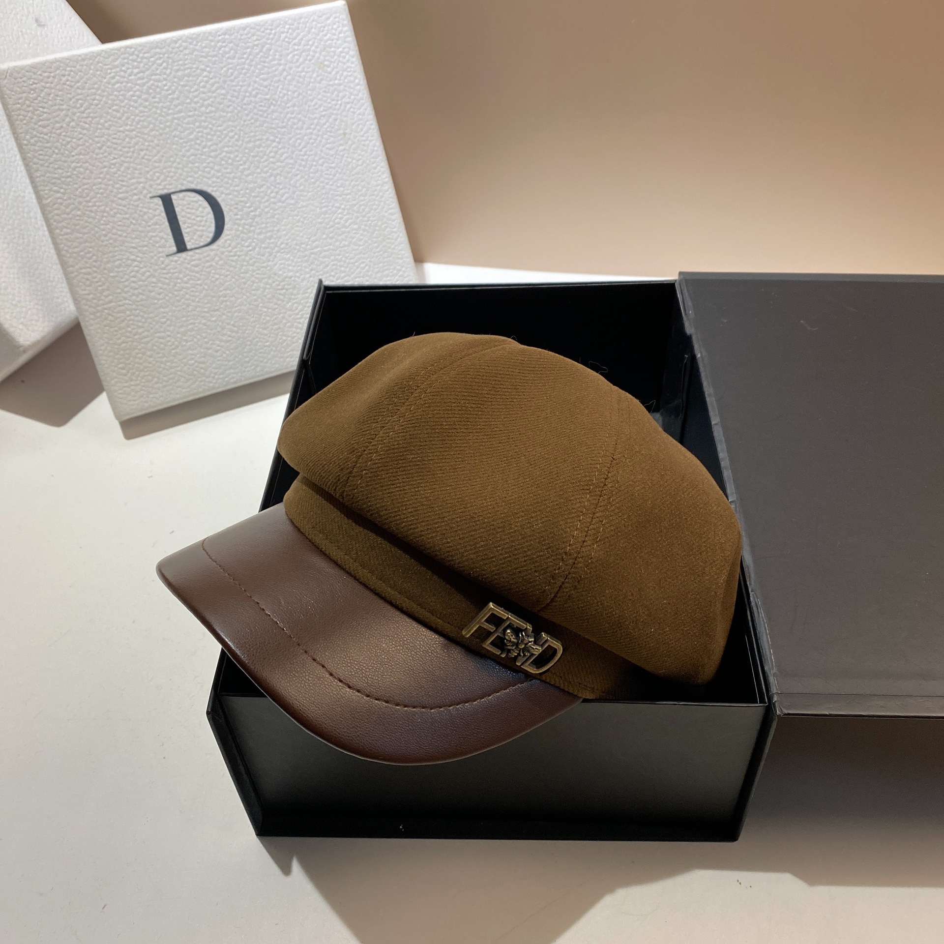 Berretto da ape piccolo, primaverile e autunnale, in lana, alla moda, da donna, da viaggio, parasole, antivento_voghion.com