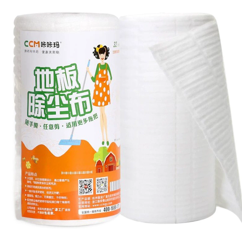 Ka Carbama Wipe Ткань для пыли для пола Чистка Бумага для волос Электростатика Швабра Бумага для швабры Уборка дома 32 шт./Рулоны