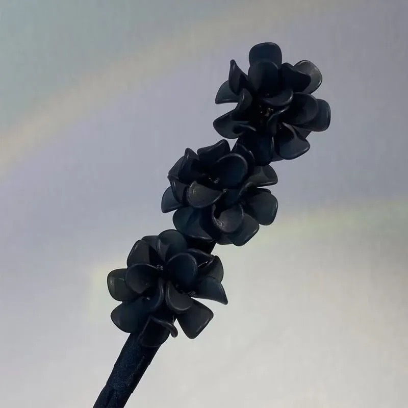 Nuevo artefacto para el cabello con plato de hortensias, temperamento exquisito, plato de flores, accesorio para el cabello, plato de hortensias, palo para el cabello, cabeza de bola, artefacto femenino