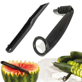 Amazon New Product Piranha V Knife Decoration Fruit and Vegetable Knife Zig Pattern Slicer