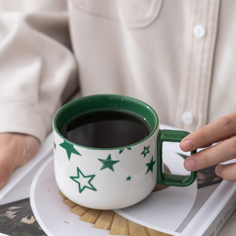 Taza de café Wenzhuang Star, taza de agua, taza de leche de dibujos animados, taza de regalo publicitaria, taza de regalo al por mayor