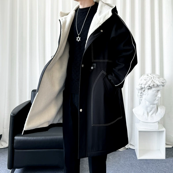 Black, fleece