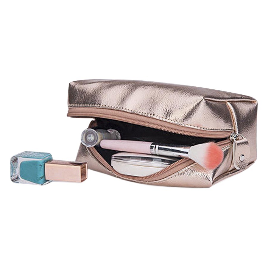 Korean New Girls Cosmetic Bag Soft Surface Waterproof Toiletry Bag Cosmetics Bag Zipper Cosmetic Bag Lazy Toiletry Bag