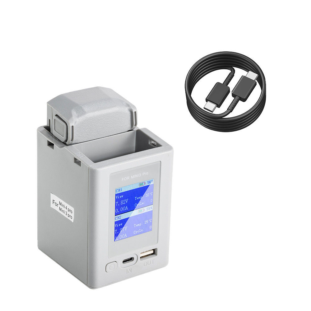 适用于DJI大疆御 Mini 3/4 Pro系列电池充电管家三块充电