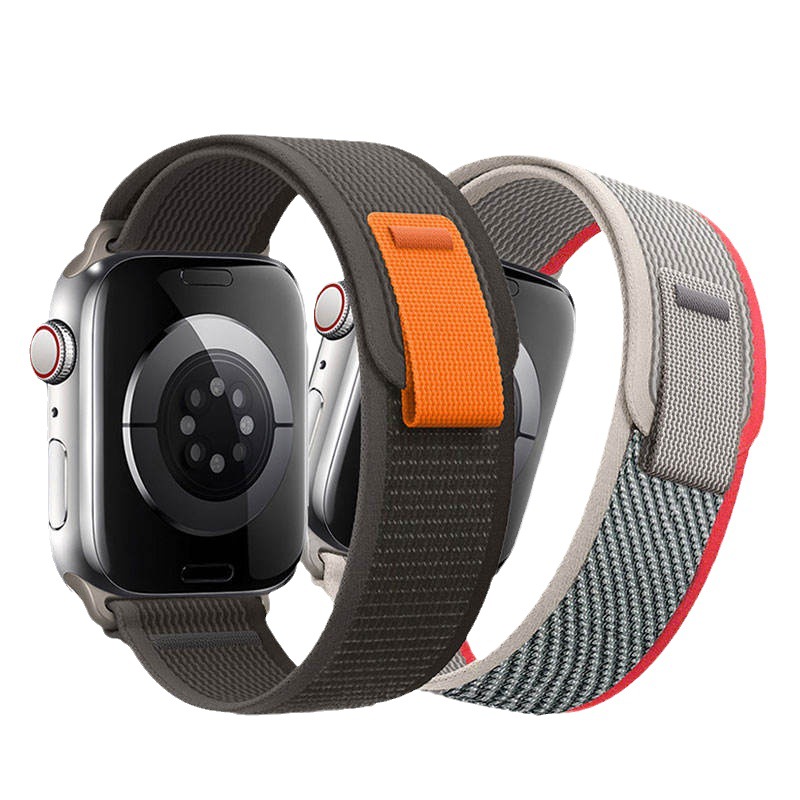 Nylon strap for apple apple iwatch 8 Ultra adjustable nylon braided loop strap