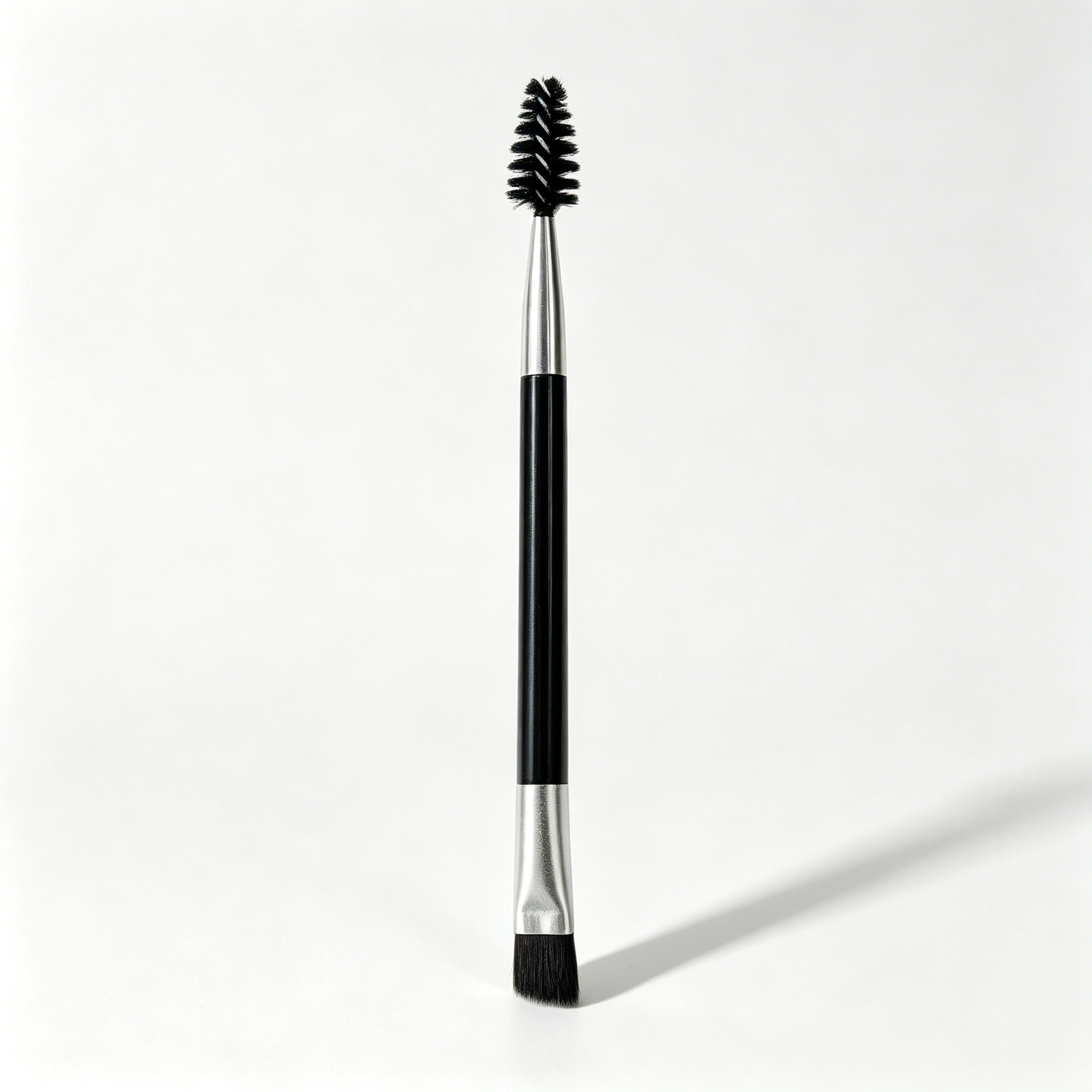 Ten-Piece Set of Double-Ended Eyebrow Brushes, Eyelash Brushes, Angled Eyebrow Powder Brushes, Two-In-One Makeup Tools, Eyebrow and Eyelash Grooming Brushes