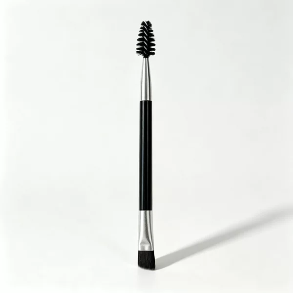 Ten-Piece Set of Double-Ended Eyebrow Brushes, Eyelash Brushes, Angled Eyebrow Powder Brushes, Two-In-One Makeup Tools, Eyebrow and Eyelash Grooming Brushes