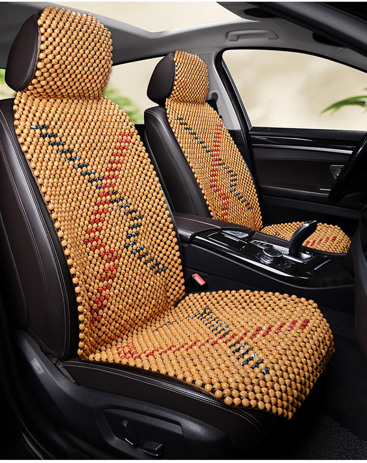 24 new wooden beads summer car seat cushion single seat universal seat cushion breathable cool cushion a generation of wholesale export
