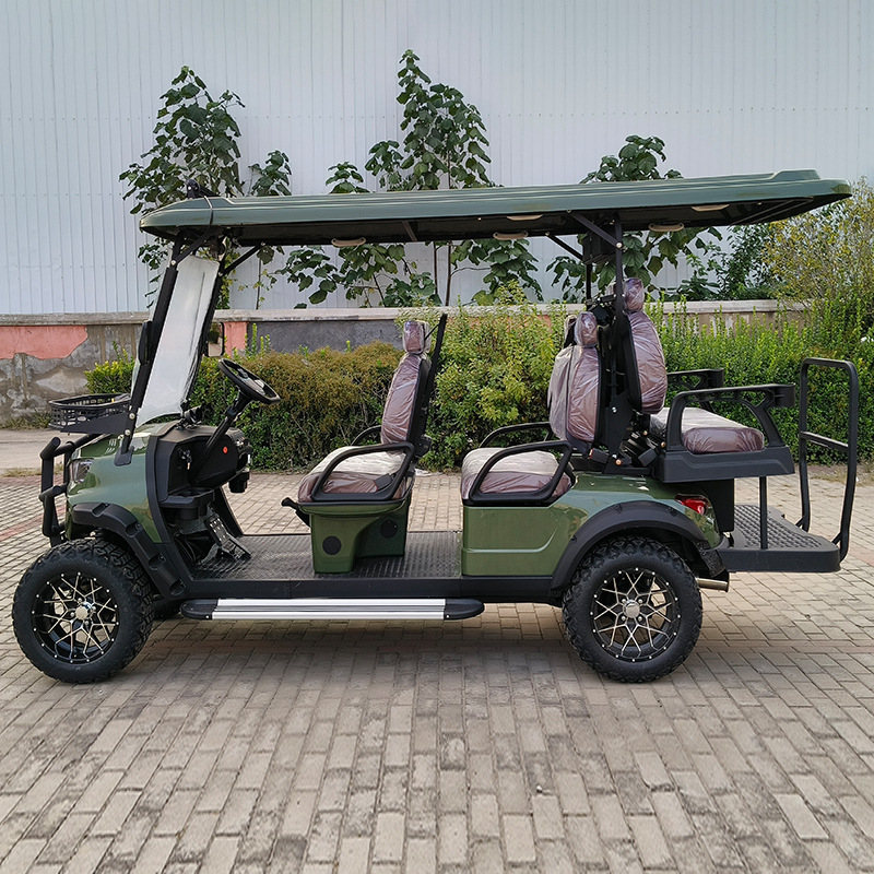Cross-Border Golf Carts with 4-8 Seats, Resort Shuttle Buses, Real Estate Reception Vehicles, Electric Four-Wheel Sightseeing Vehicles
