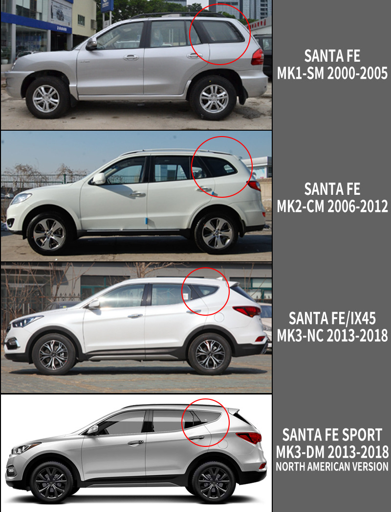 Suitable for Hyundai Shengda Santa Fe Rain Hyundai Santa Fe ix45 Window visor
