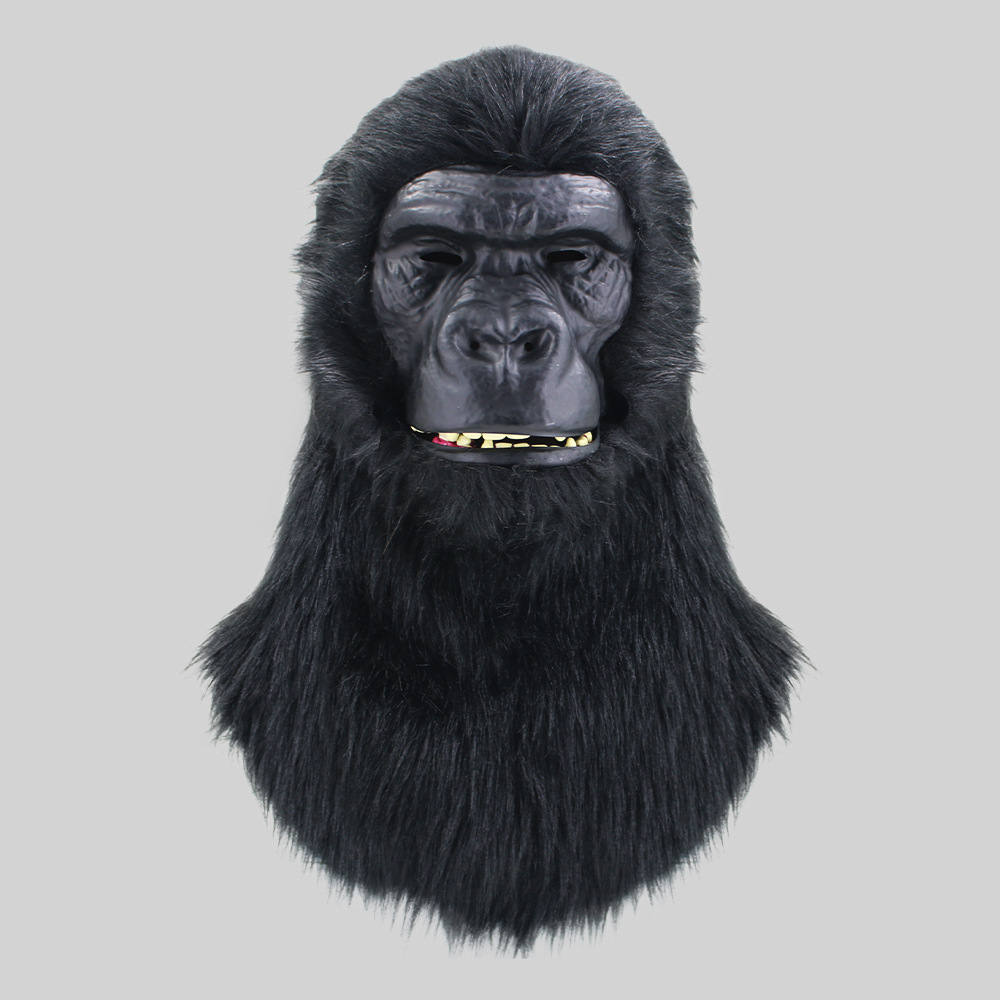 口が開く面白いゴリラのヘッドギア仮面舞踏会動物咬合マスクハロウィンパーティーパフォーマンス小道具