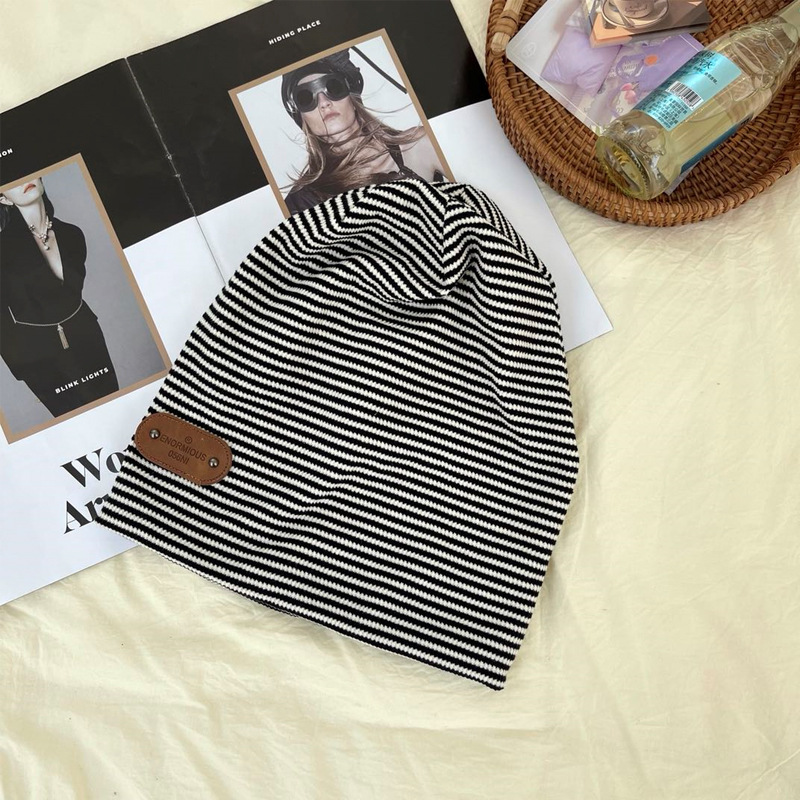 Unisex Streetwear Stripe Eaveless Beanie Hat display picture 14