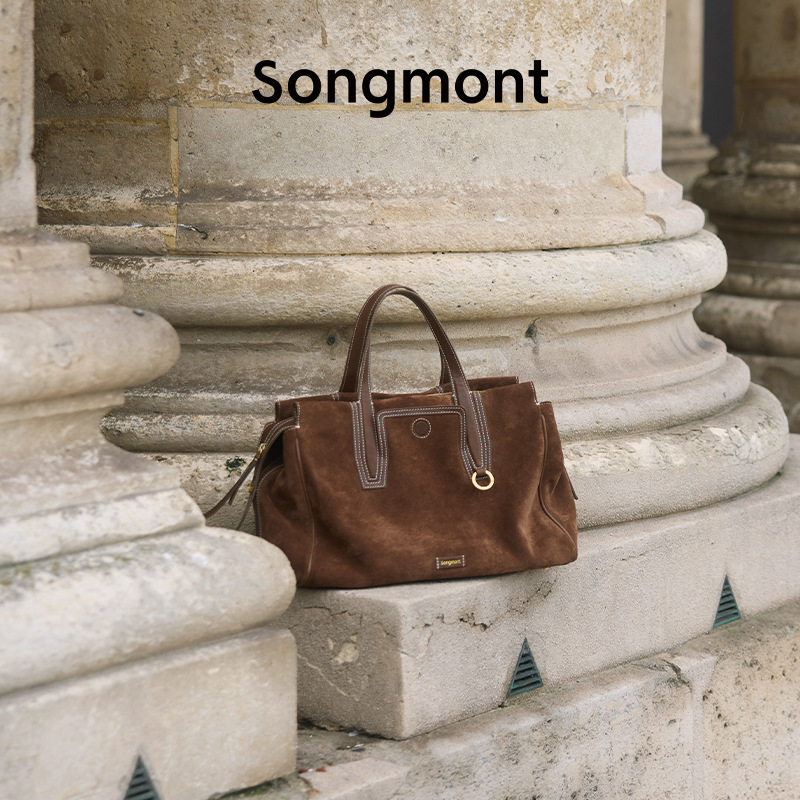 Songmont 山下裕松トレースシリーズ トラベルバッグ スエード ボストンバッグ ショルダー ホーボーバッグ 女性用|undefined