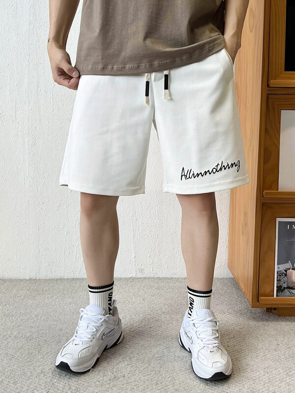 Eialqueen Genuine American-Style Men's Shorts, Heavyweight Summer Trendy Loose-Fitting Printed Couple Style