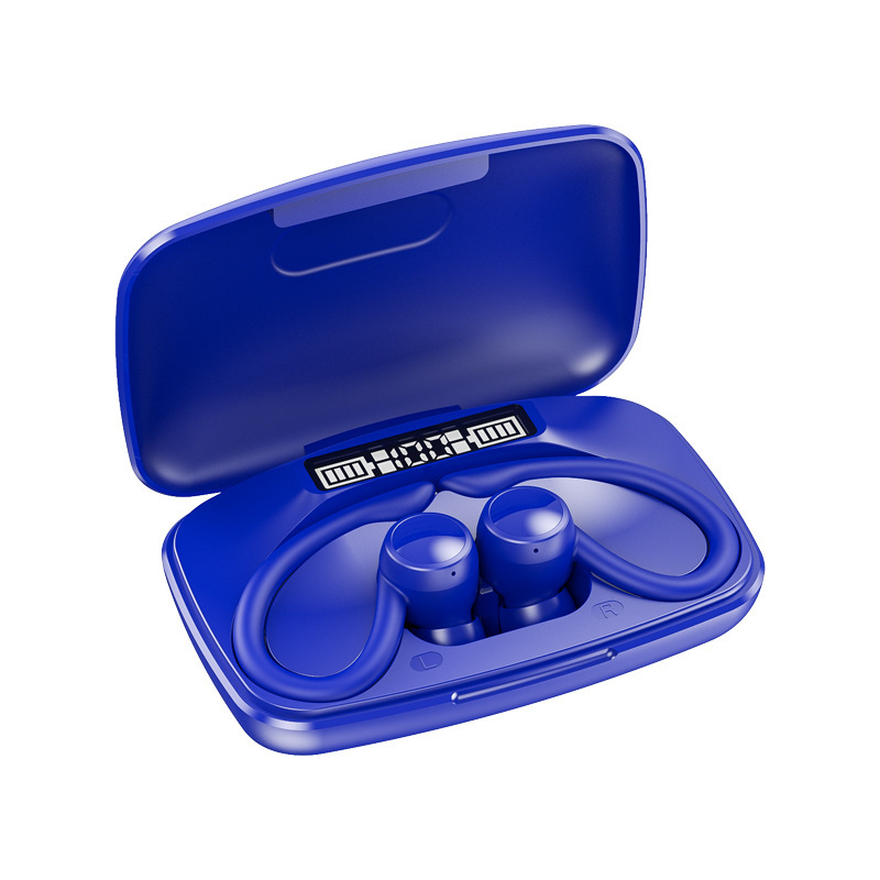 人気商品 T16TWS ワイヤレスBluetoothイヤホン 三重デジタルディスプレイ搭載 耳掛け式 スポーツノイズキャンセリング クリエイティブイヤークリップタイプ|undefined