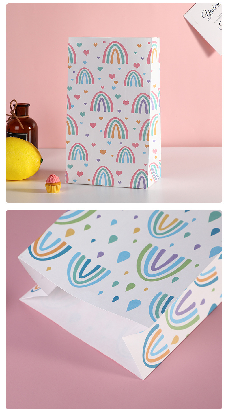 Cute Rainbow Paper Party Gift Bags 1 Piece display picture 2