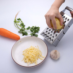 酒店家用廚房不鏽鋼切菜器 簡約鋼柄立式四面六面刨刀水果切片器