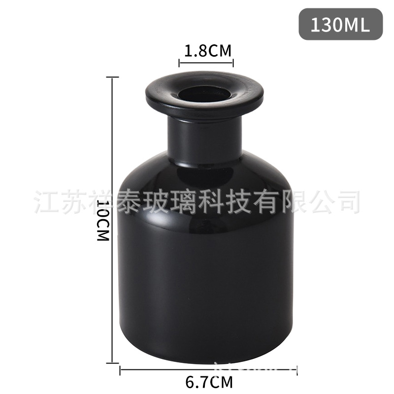 Botella de fragancia simple, taza de vela de moda, atmósfera romántica en el hogar, combinación de bambú y madera, cubierta de metal, tablero de vela de fragancia de vidrio