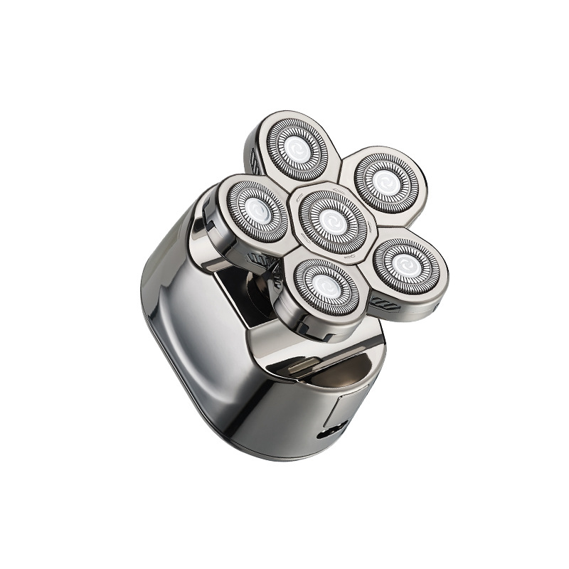 Fábrica nueva digital ocho-cuchillo cabeza eléctrica afeitadora pelo Calvo Clipper recargable seis-en-una maquinilla de afeitar al por mayor