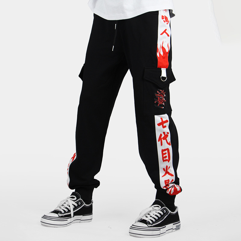 Naruto Trousers Seven-Eye Naruto Uchiha Kanye Red Cloud Ringeye Casual Covers Trousers Sweatpants Naruto Trousers Seven-Eye Naruto Uchiha Kanye Red Cloud Ringeye Casual Covers Trousers Sweatpants