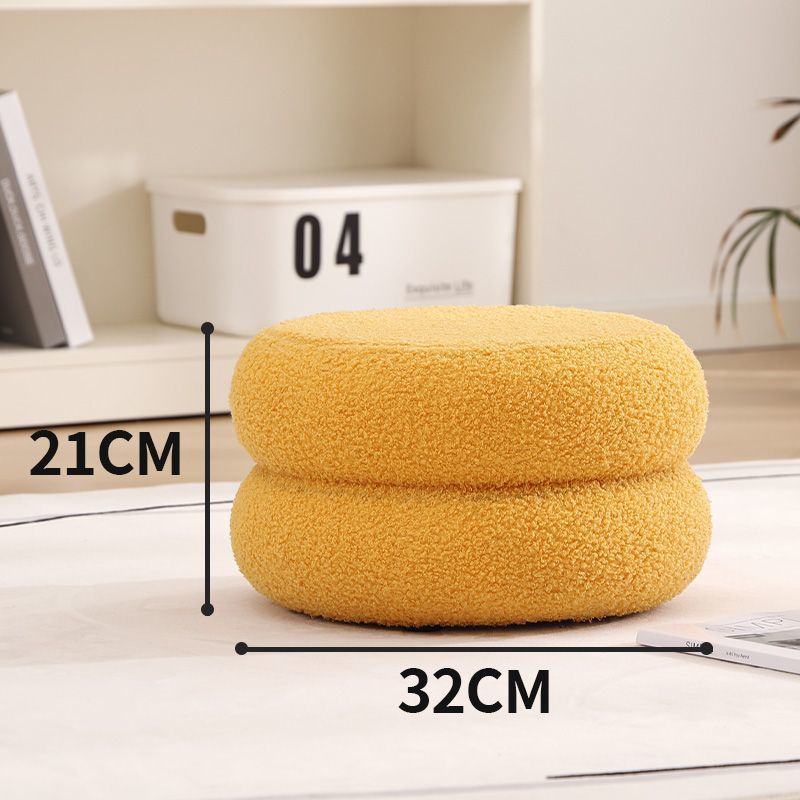 Taburete de macarón decoración de sala de estar taburete de mesa de té taburete de pie de puerta de cambio de zapatos lindo banco de niños