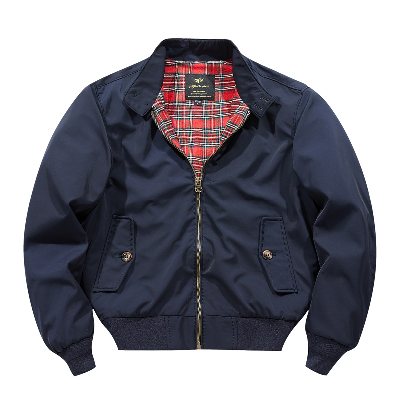 Harrington G9 chaqueta de los hombres de estilo americano retro chaqueta casual ameikaji primavera y otoño cazadora collar de pie chaqueta de vuelo