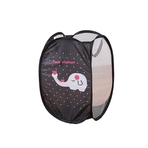 Cartoon Fabric Toy Clothing Storage Basket Large Capacity Mesh Laundry Basket Dirty Clothes Basket Portable Dirty Clothes Hamper Wholesale