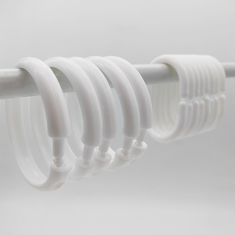 샤워커튼 커튼 후크 후크 침대 커튼 걸이 고리 걸이 고리 오픈 당김 고리 플라스틱 원형 액세서리 C형 버클 대형