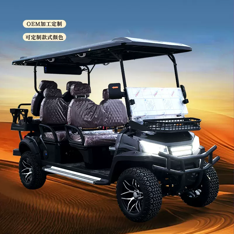 高尔夫球车外贸出口4座6座景区旅游度假电动观光摆渡车golf cart