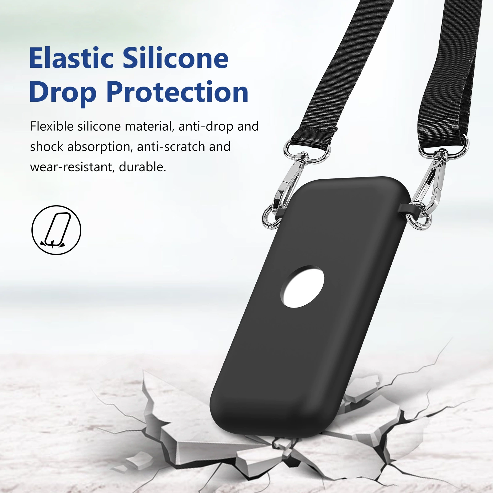 Suitable for Apple Vision pro accessories power supply silicone convenient diagonal anti-scratch and anti-scratch all-inclusive protective cover