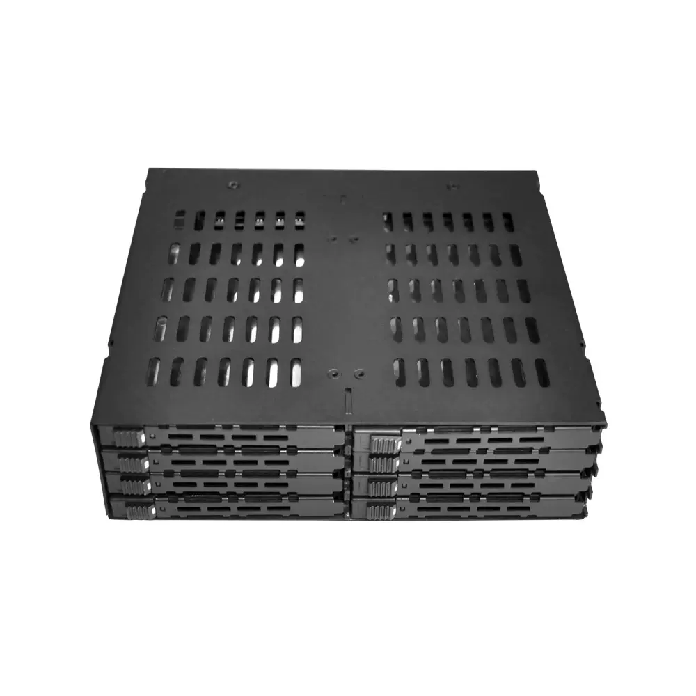 Unestech8盘位2.5英寸SATA/SAS热插拔抽取盒用于5.25寸光驱位空间