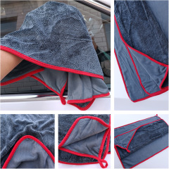 Changhuotong 60cm*90cm new Korean braided towel absorbs water and wipes car, absorbs water and twists cloth car wash towel