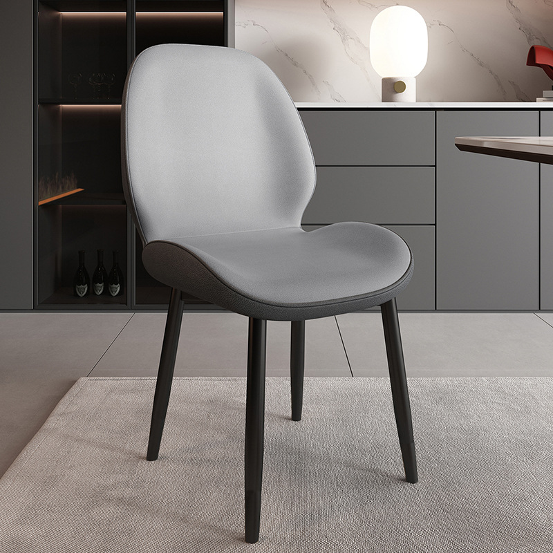 Silla mariposa gris claro Gris tecnología Tela-carbono negro pierna-Bolso suave de madera