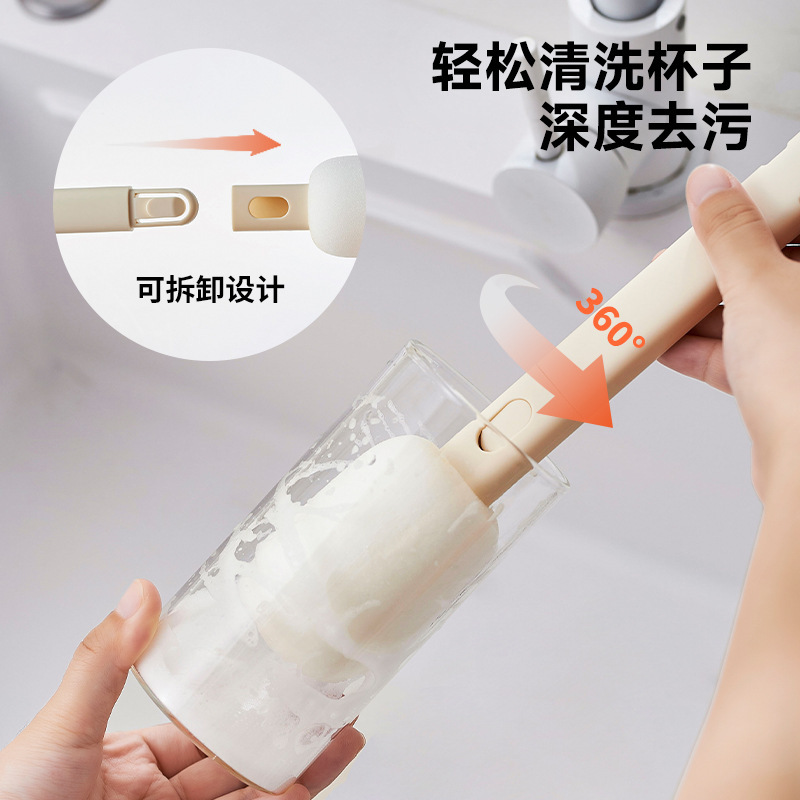 【売れ筋】キッチン掃除用6点セット カップブラシ 鋼球 隙間ブラシ 掃除道具 収納便利 ハンドル付き|undefined