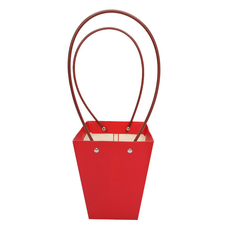 Bolsa de papel kraft caja de flores Portátil Bolsa de mano de embalaje caja de flores bricolaje arreglo floral cesta 38 flor arte clase bolso