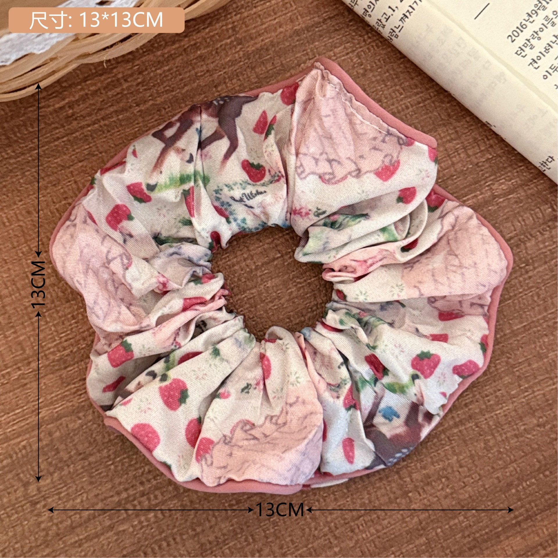 Estilo coreano de alta apariencia de encaje de intestino grueso banda de pelo accesorios para el cabello cuerda de pelo de corazón de niña de todo fósforo pequeño Qing nuevo tocado de cola de caballo de gran altura al por mayor