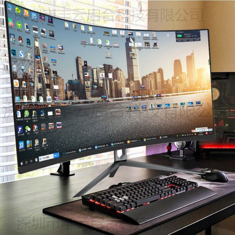 New Curved 2K144Hz E-Sports 32/27/ 24inch Lcd Computer Monitor 4K 240Hz Borderless