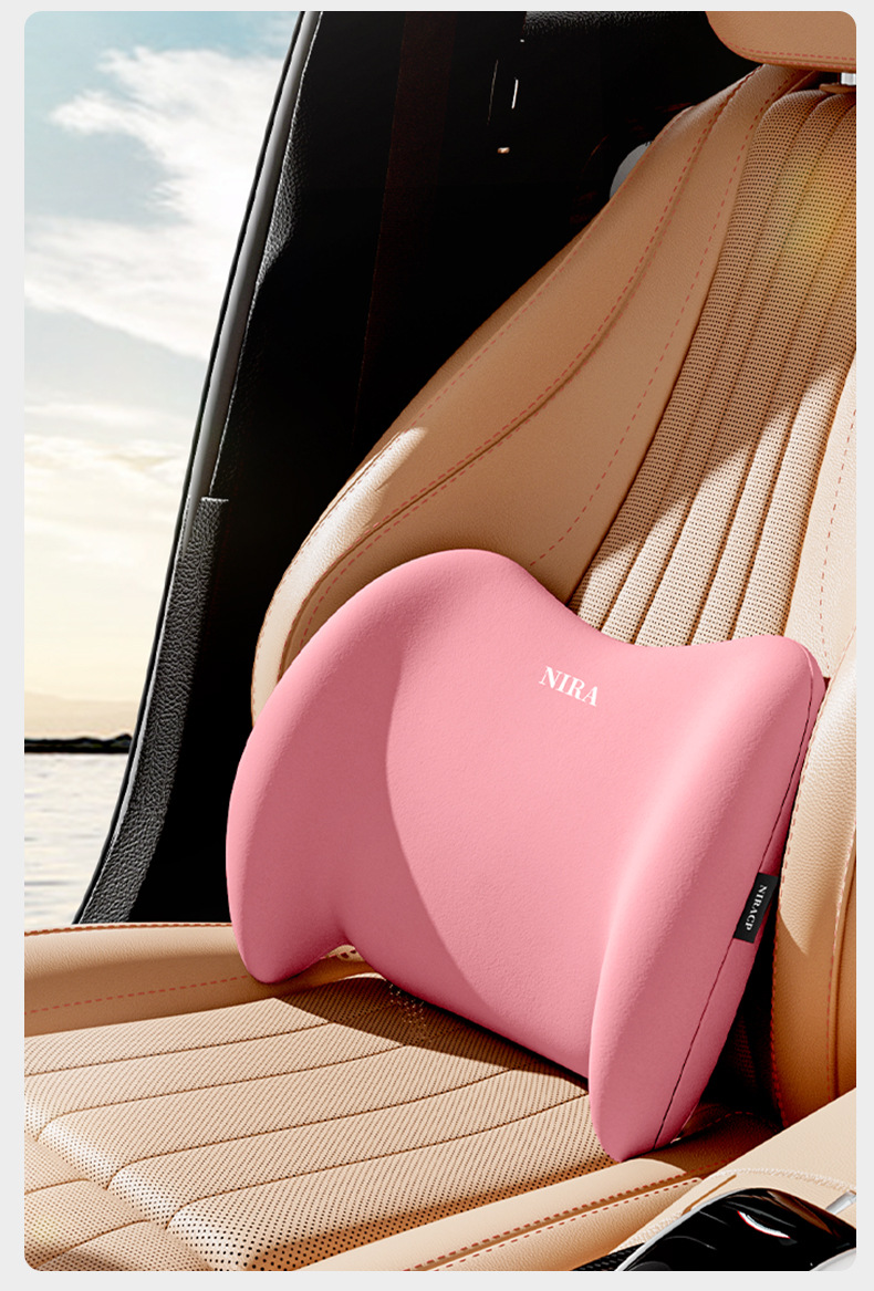 Suitable for Nila High-End Car Headrest, Neck Pillow, Pair of Seat Cushions, Tesla Car Cushion, Lumbar Support for Car Use