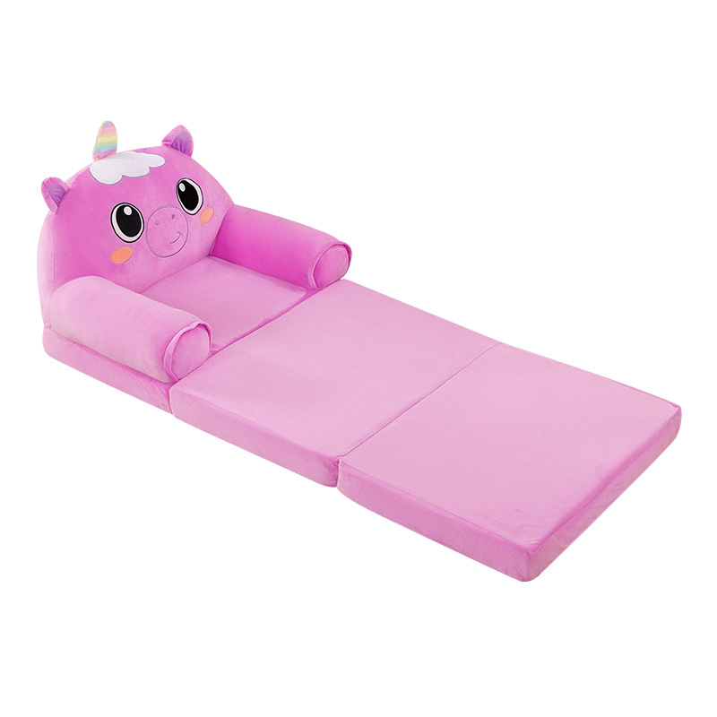Fabricantes de dibujos animados niños pequeños sofá asiento sofá plegable sofá cama bebé pequeño sofá transfronterizo perezoso sofá asiento taburetes