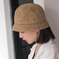 韓国スタイルのファッショナブルで多用途な女性用のつばの短いフィッシャーマンハット、夏用の薄い日焼け止めサンハット、ショッピングや旅行用のカジュアルバケットハット