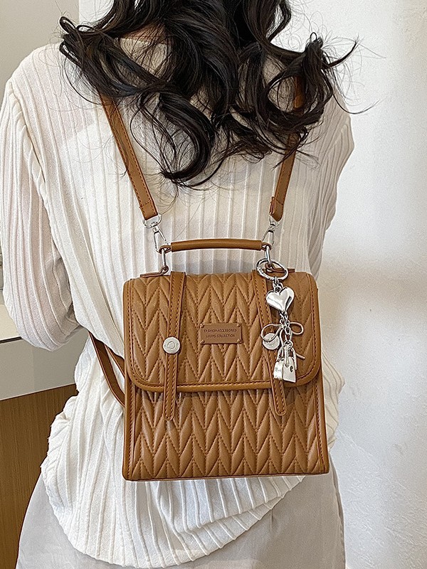 Bolso para mujeres 2026 primavera y verano nuevo estilo simple plegado pequeño bolso de moda moda estilo universitario bolso